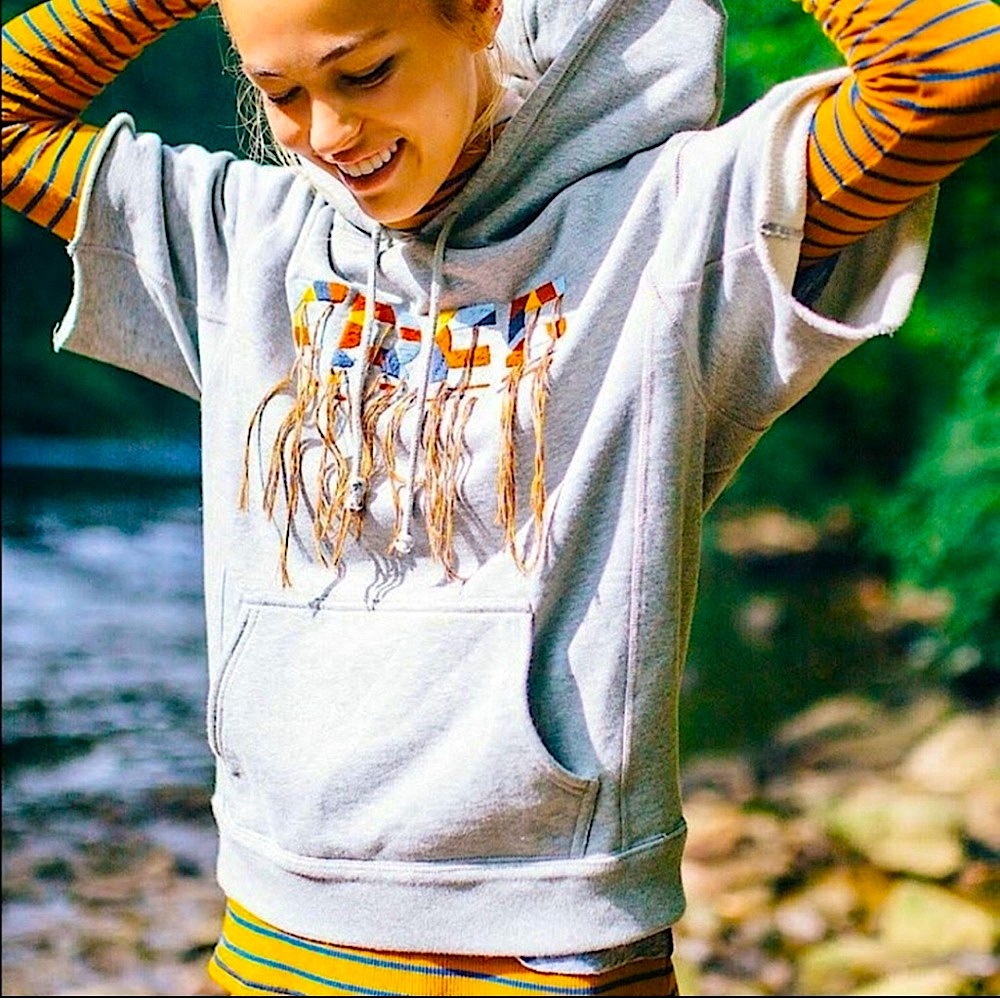 FREE PEOPLE MOVEMENT FREESTYLE FRINGE HOODIE